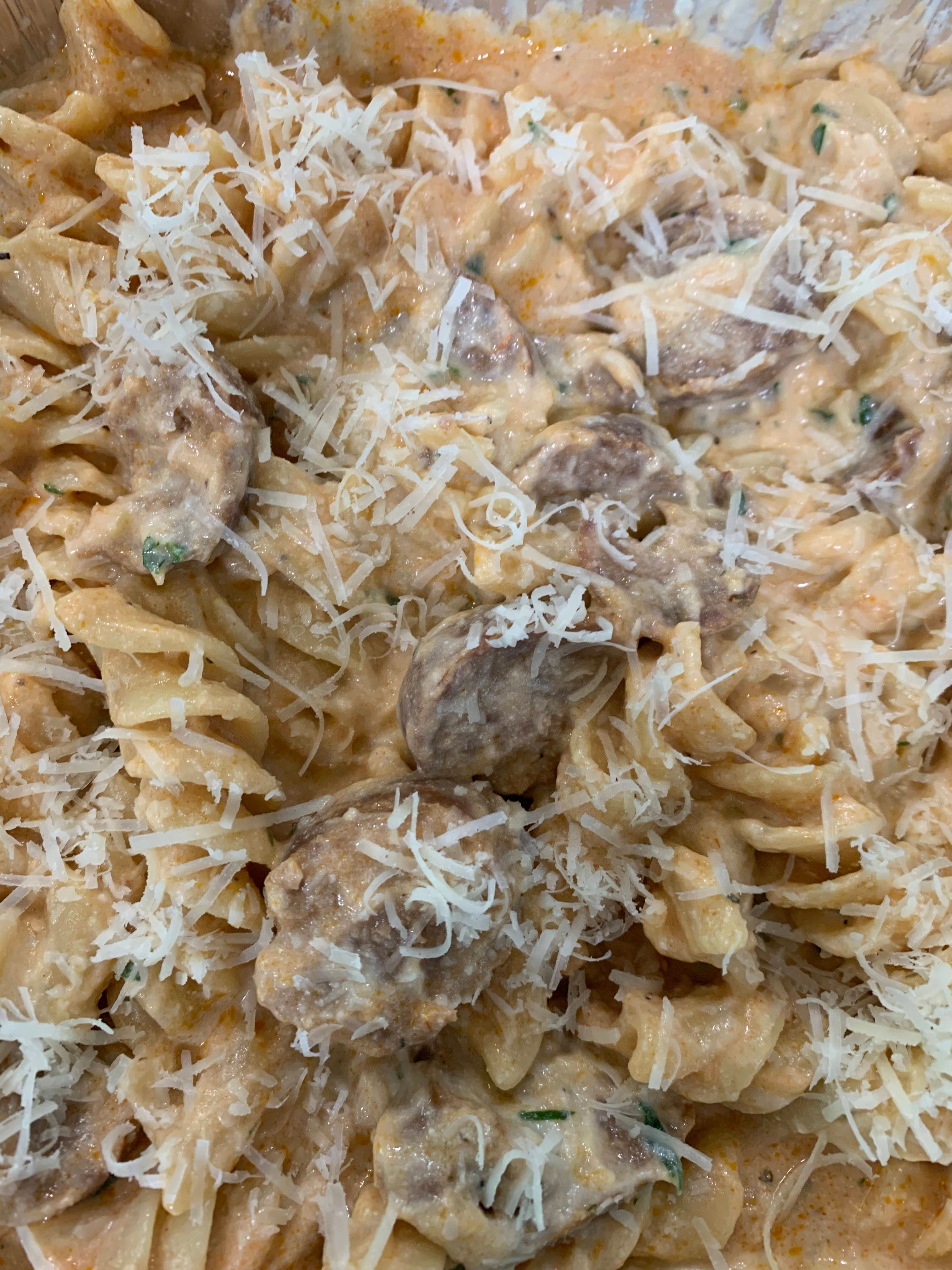 Fusilli, Sausage and Ricotta